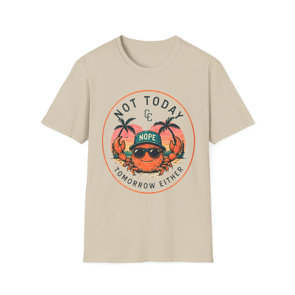 Not Today | Beach Life Graphic Tee | Cute Coastal Shirt | Oversized Summer Tee | Ocean Lover Gift