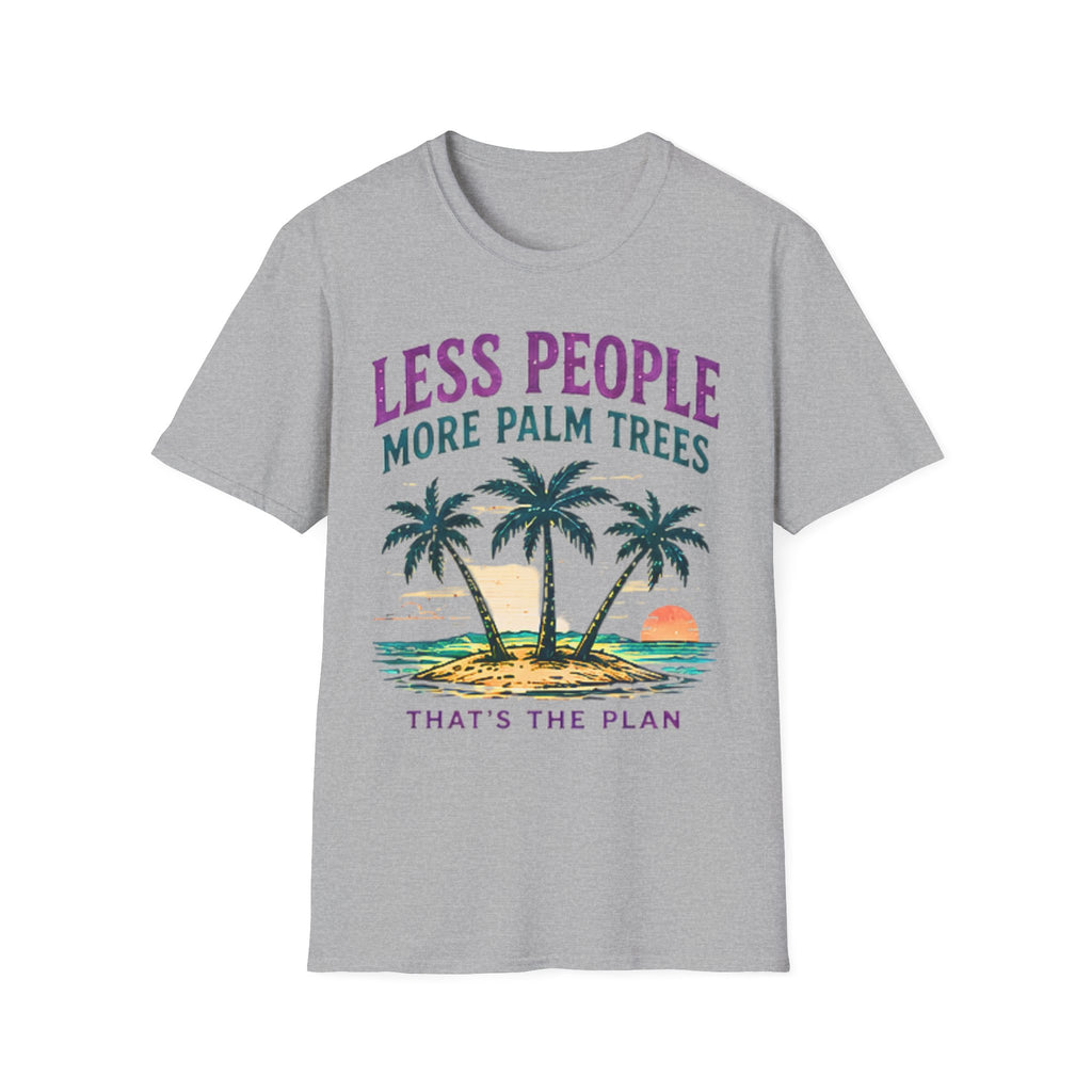 Less People More Palm Trees | Beach Life Graphic Tee | Cute Coastal Shirt | Oversized Summer Tee | Ocean Lover Gift