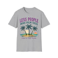 Less People More Palm Trees | Beach Life Graphic Tee | Cute Coastal Shirt | Oversized Summer Tee | Ocean Lover Gift