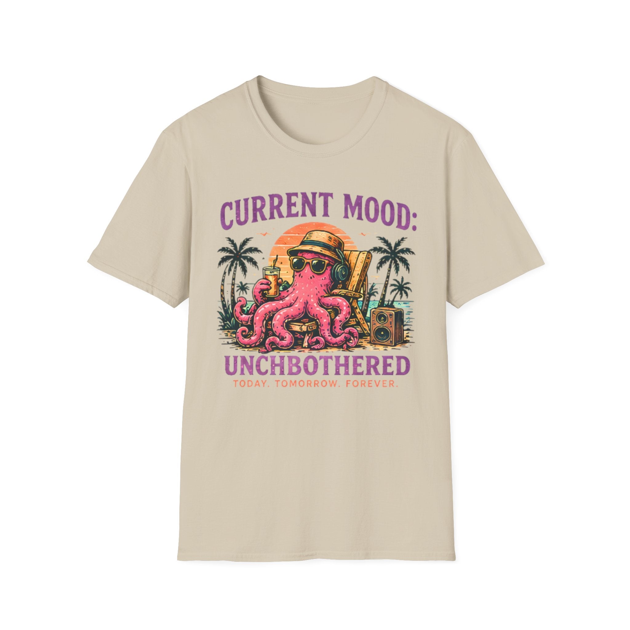 Unbothered | Beach Life Graphic Tee | Cute Coastal Shirt | Oversized Summer Tee | Ocean Lover Gift
