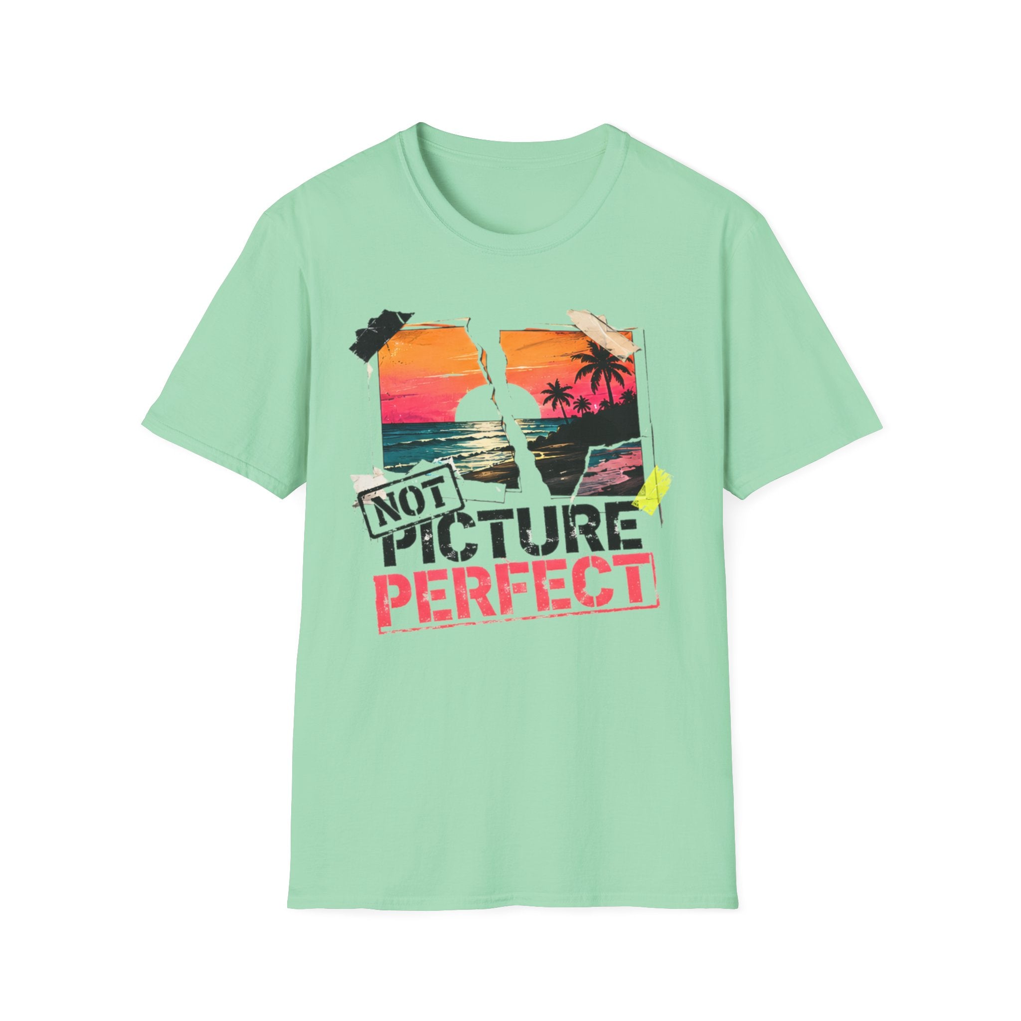 Not Picture Perfect | Beach Life Graphic Tee | Cute Coastal Shirt | Oversized Summer Tee | Ocean Lover Gift